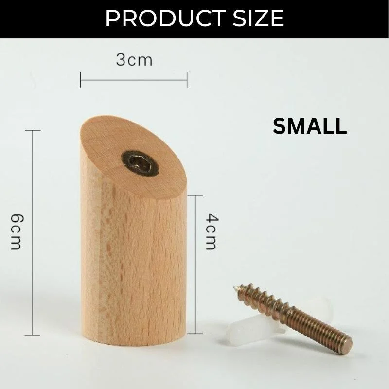 Homeko Wooden Peg Wall Hooks -