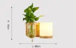 Homeko Wooden Planter Wall Lamp