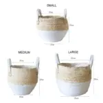 Homeko Woven Indoor Flower Planter Storage Baskets