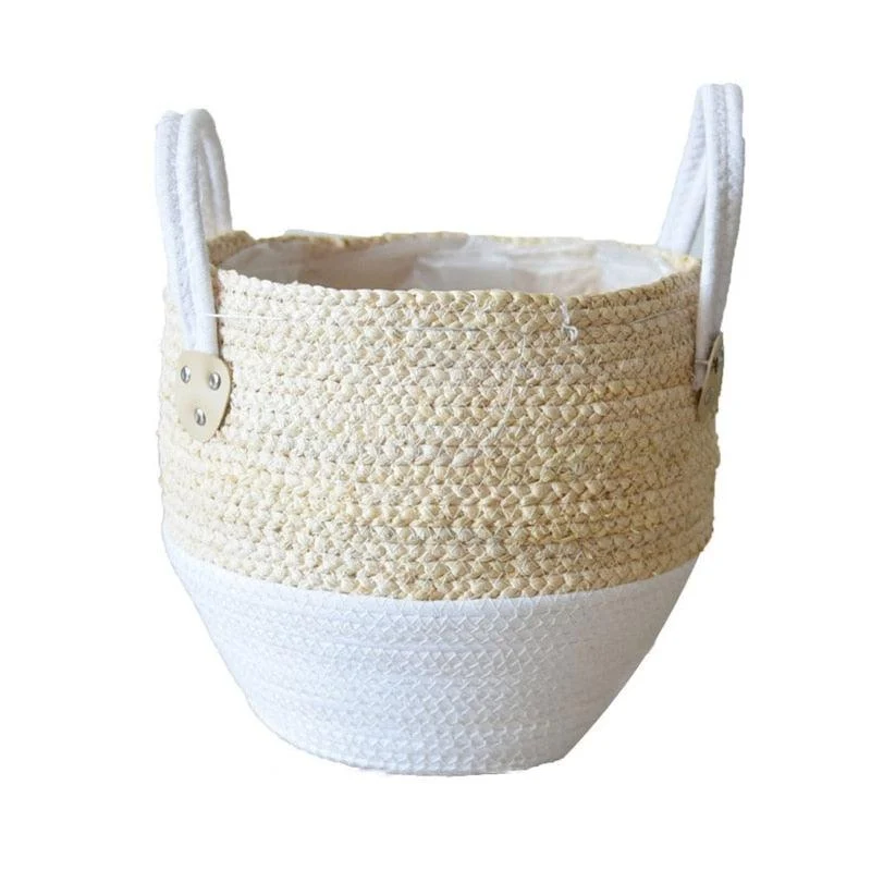Homeko Woven Indoor Flower Planter & Storage Baskets -