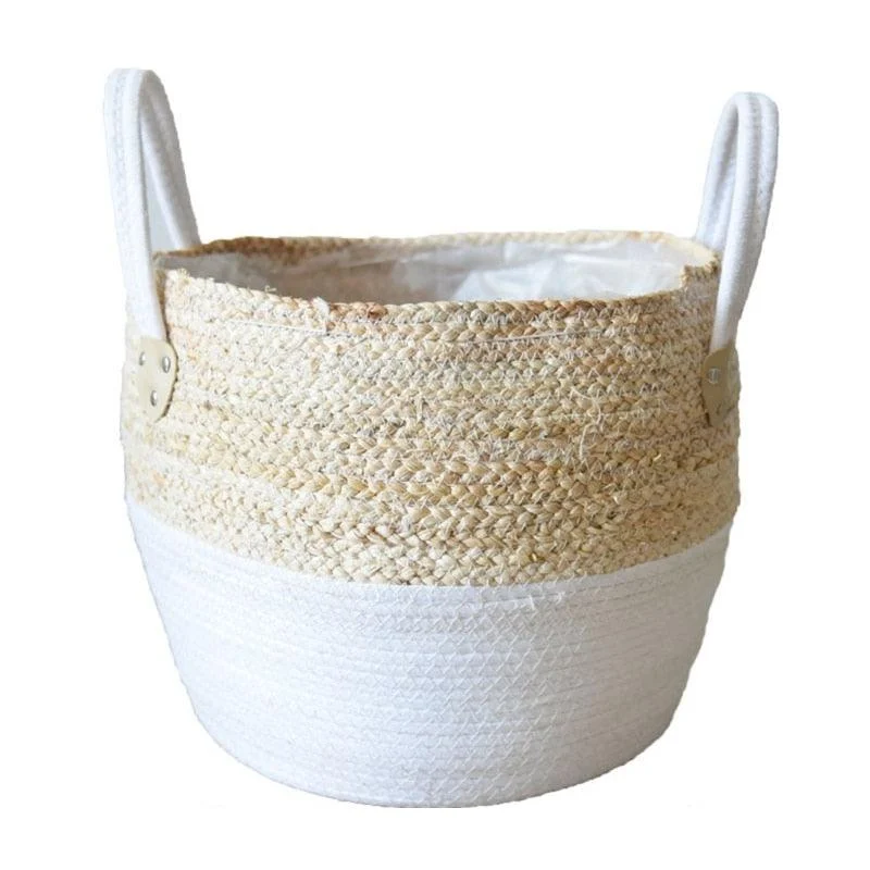 Homeko Woven Indoor Flower Planter & Storage Baskets -