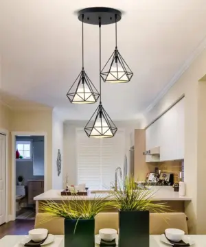 Homeko Wrought Iron Light Fixture