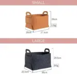 Homeko York Felt Storage Baskets