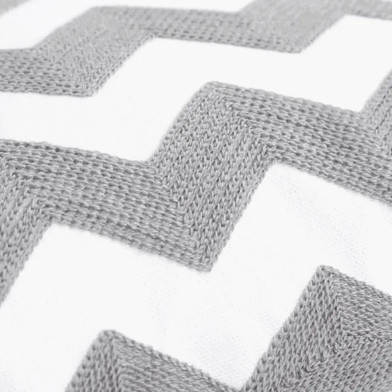 Homeko Zag Embroidered Pillow Covers