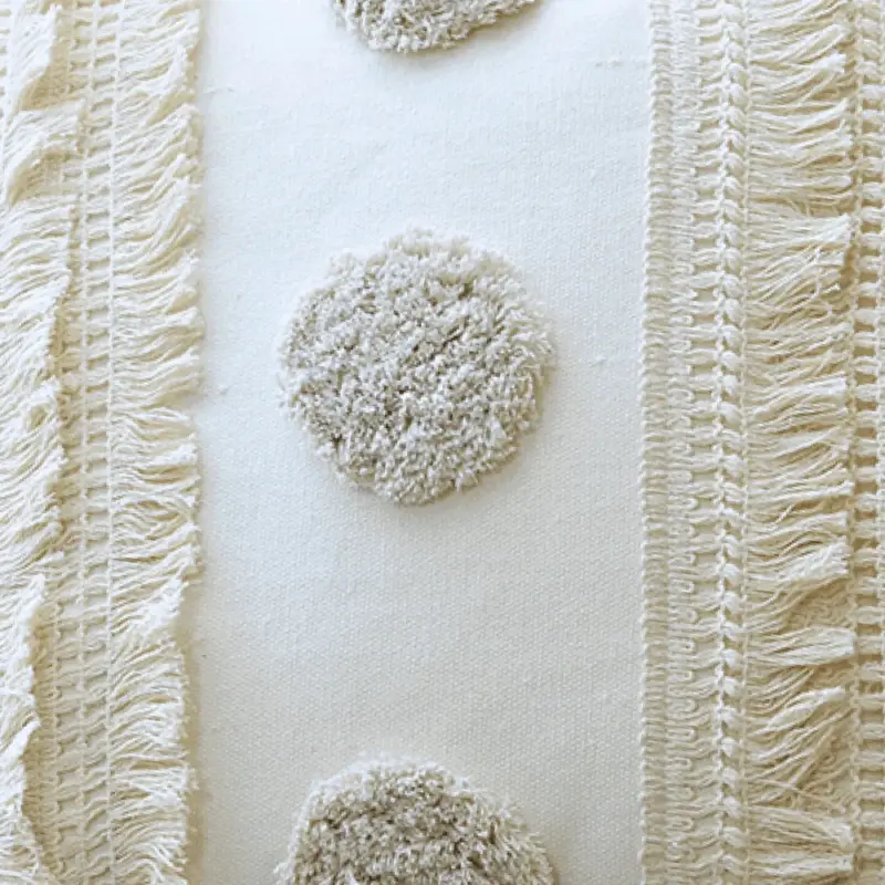 Homeko and Dots Tassels Moroccan Pillow Cover