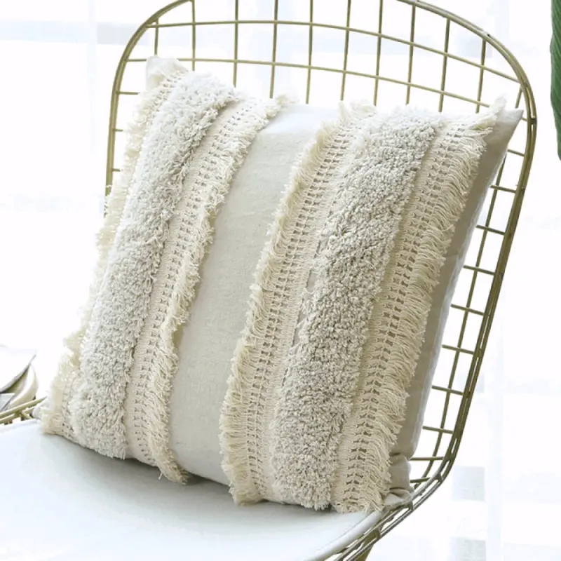 Homeko and Dots Tassels Moroccan Pillow Cover