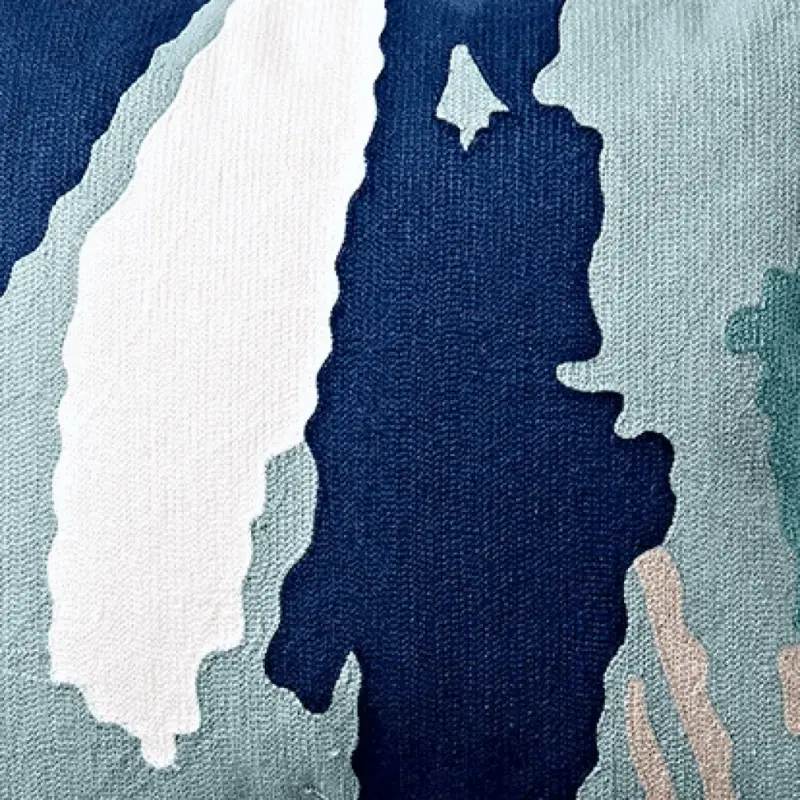 Homeko and Sky Embroidered Abstract Pillow Cover