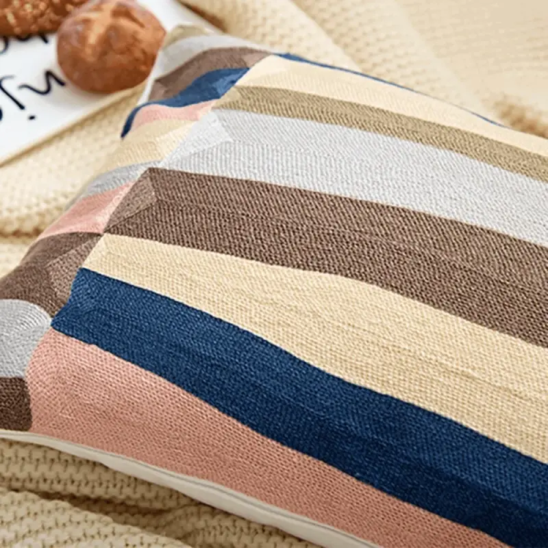 Homeko and Sky Embroidered Abstract Pillow Cover