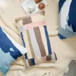 Homeko and Sky Embroidered Abstract Pillow Cover