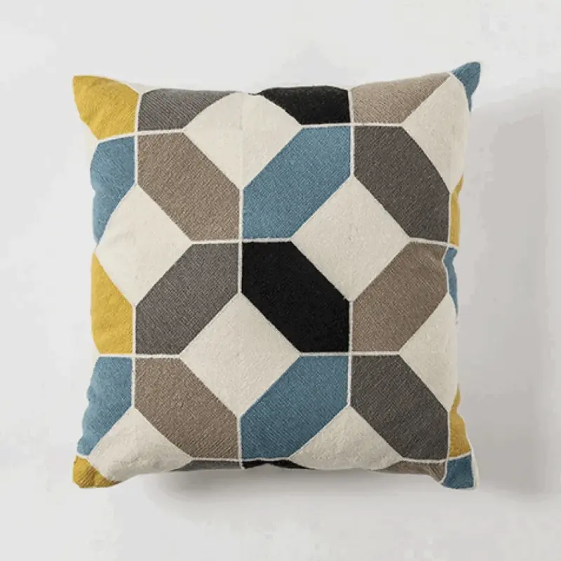 Homeko and Stripes Abstract Pillow Cover