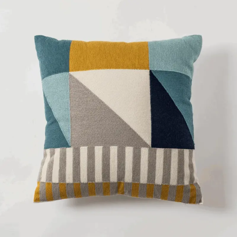Homeko and Stripes Abstract Pillow Cover