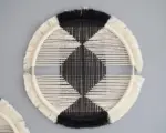 Homeko in Black Macrame Discs