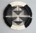Homeko in Black Macrame Discs