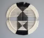 Homeko in Black Macrame Discs