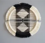 Homeko in Black Macrame Discs