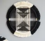 Homeko in Black Macrame Discs