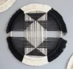 Homeko in Black Macrame Discs