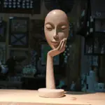 Homeko in Thought Statues