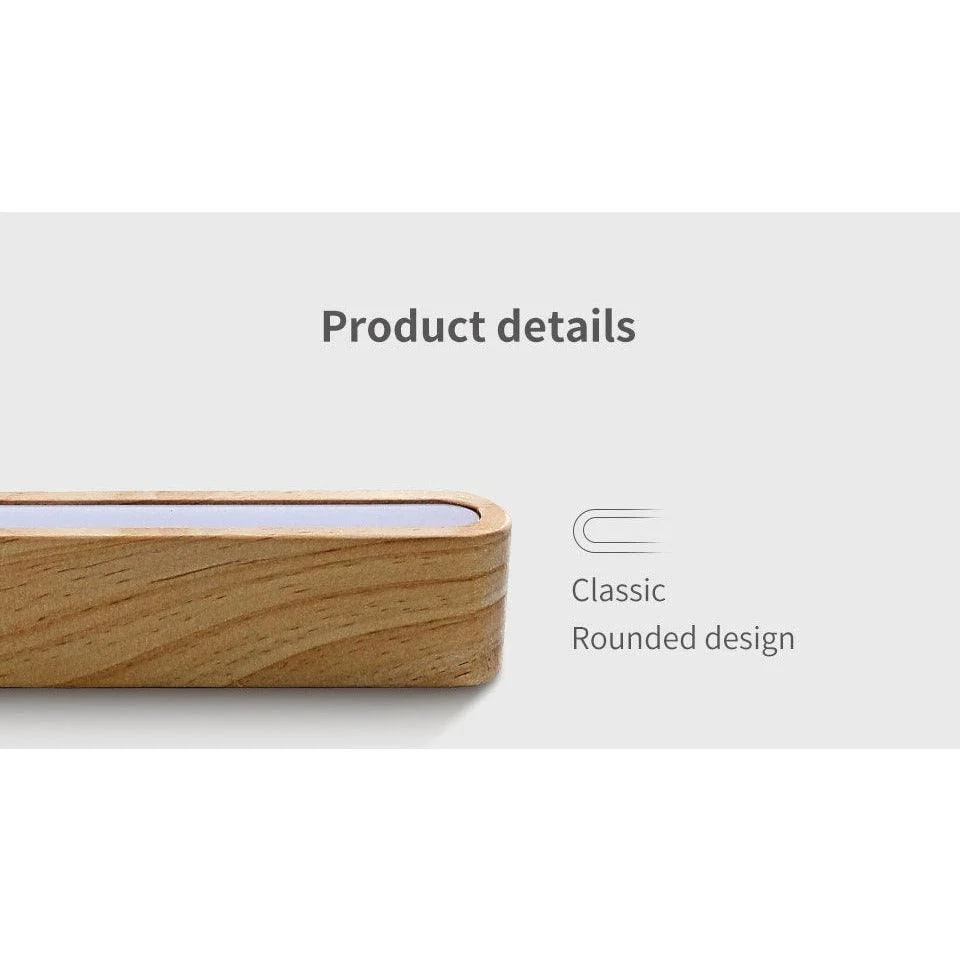 Homeko linear Wall Lamp Nordic Striped Solid Wood Lamp -