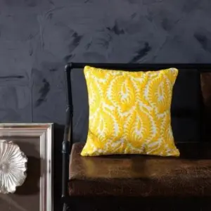 Homeko of Yellow Embroidered Pillow Covers