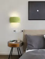 HomoraGrunGerippteWandleuchte12