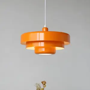 LEDCharm - Orange Colored Vintage Pendant Light for the Ceiling Delight