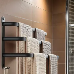 LuxeRack - Stylish Space-Saving Wall-Mounted Towel Holder