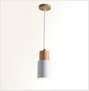 MiniCylinder Ceiling Light - Minimalist Aluminum Macrame Pendant Lamp