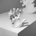 HomoraMosaik HandStatue4