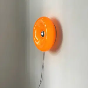 Orange Donut Lamp - Nordic Donut Glass Light - Wall Light and Table Light