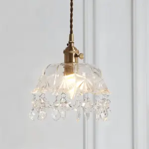 Retro Chime Chandelier - Luxurious Crystal Glass Pendant Lights