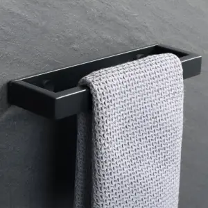 Uni-Black Towel Holder - 20/40cm Stainless Steel Towel Holder Wall Mount