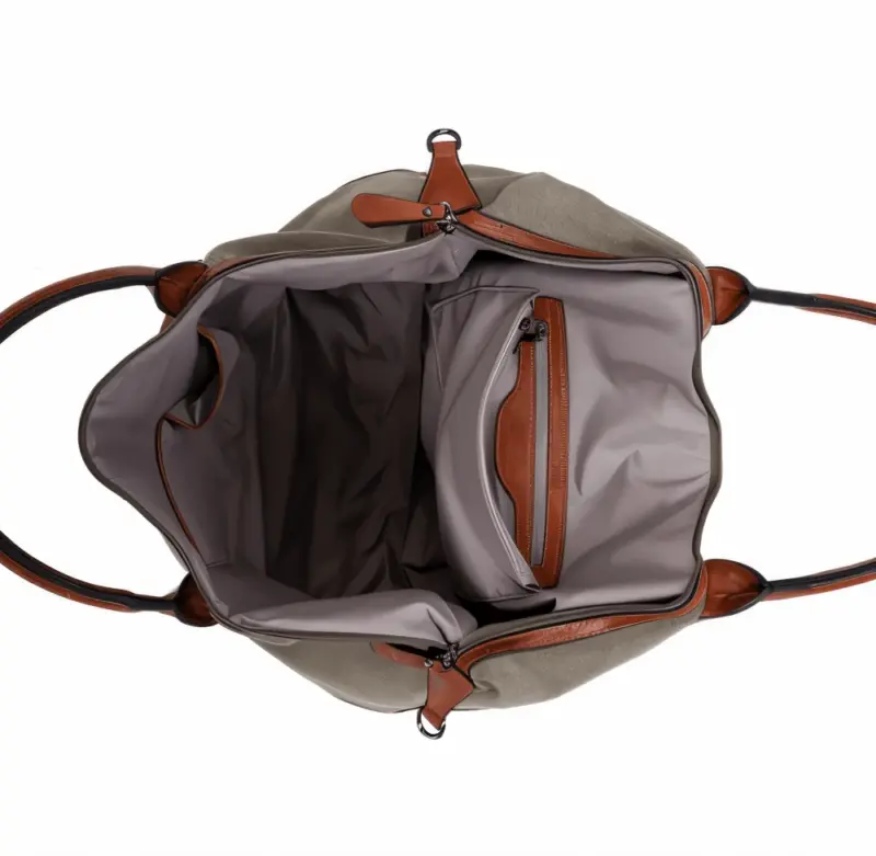 HomoraZweifarbigeLeder Reisetasche10