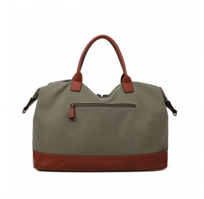 HomoraZweifarbigeLeder Reisetasche11