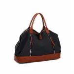 HomoraZweifarbigeLeder-Reisetasche12 HomoraZweifarbigeLeder Reisetasche12