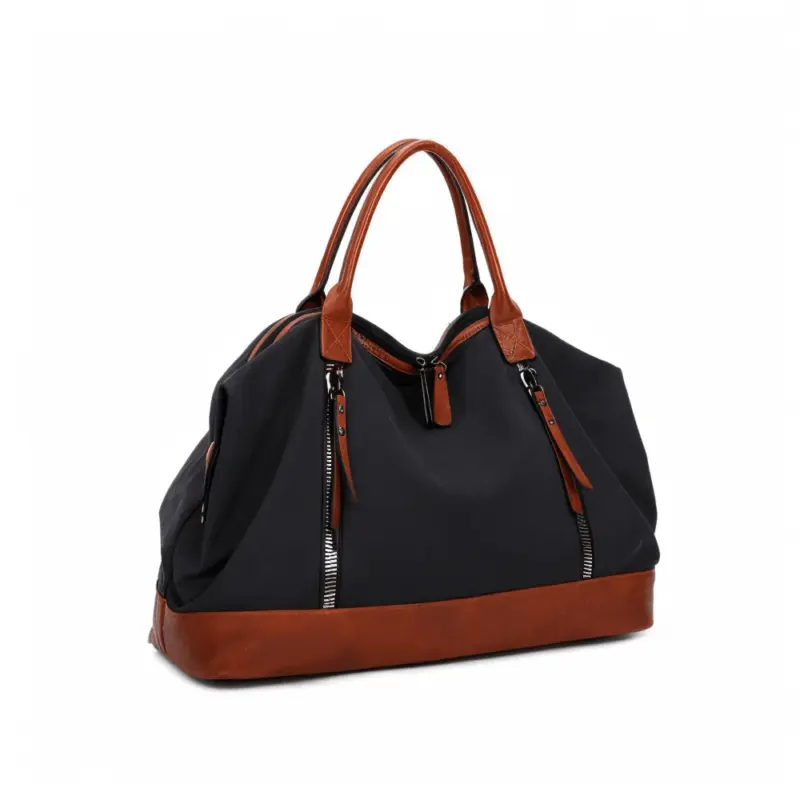 HomoraZweifarbigeLeder Reisetasche12