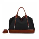 HomoraZweifarbigeLeder-Reisetasche14 HomoraZweifarbigeLeder Reisetasche14