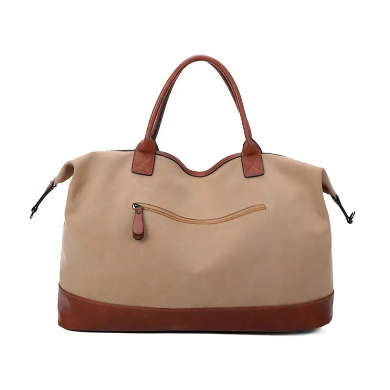 HomoraZweifarbigeLeder Reisetasche2