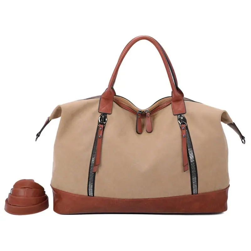HomoraZweifarbigeLeder Reisetasche20