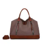 HomoraZweifarbigeLeder-Reisetasche3 HomoraZweifarbigeLeder Reisetasche3