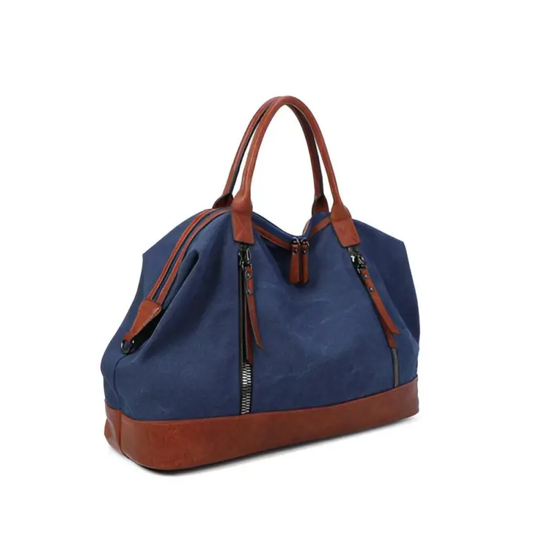 HomoraZweifarbigeLeder Reisetasche4