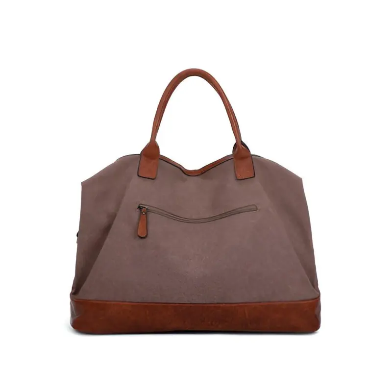 HomoraZweifarbigeLeder Reisetasche6