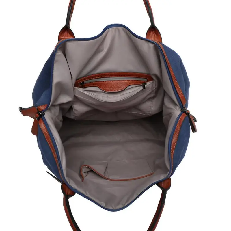 HomoraZweifarbigeLeder Reisetasche7