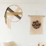 Hoop Round Hand Woven Cotton Macrame Tapestry