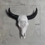 Horn Cow Skull Head Wall Hanging Decor