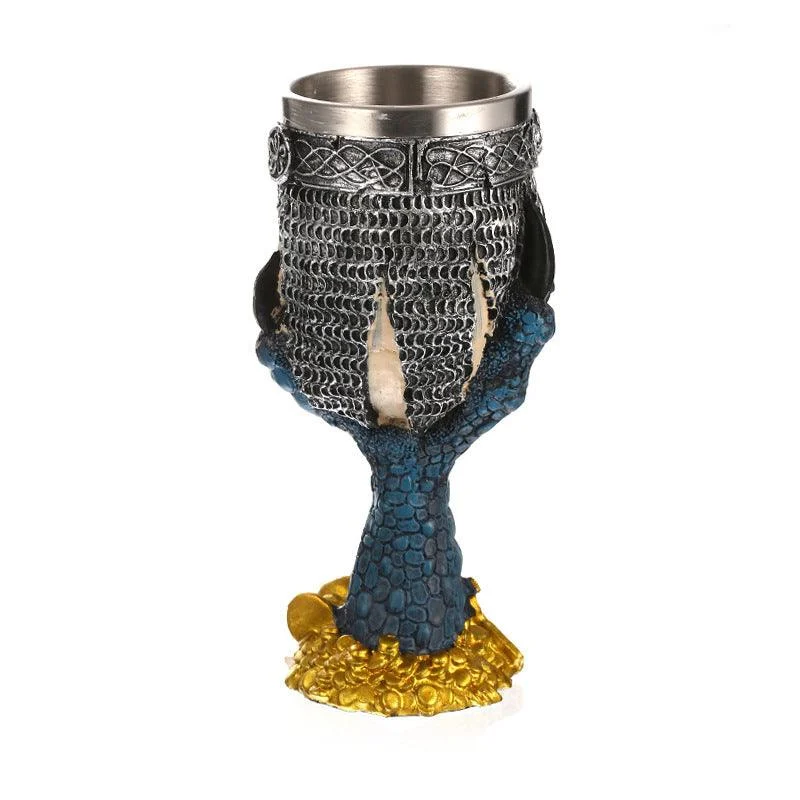 Horrible Resin Stainless Steel Design Wine Glass Horror Skull Cup -  - #tag1#
