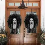 Horror Movie Garland Halloween Unique Decorative Mask Doorplate tag1