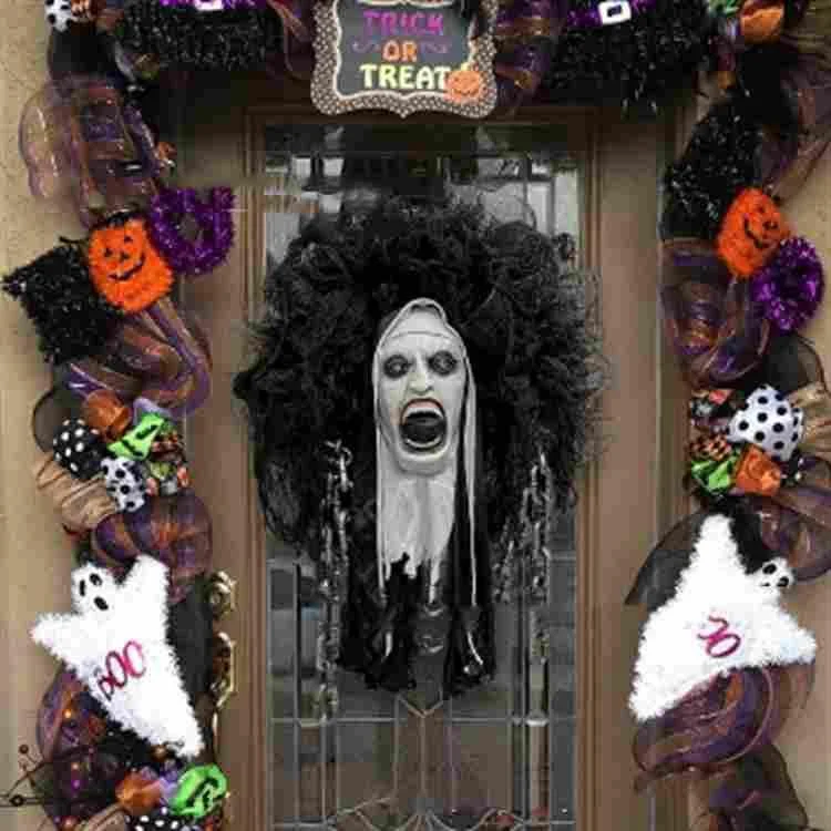 Horror Movie Garland Halloween Unique Decorative Mask Doorplate -  - #tag1#