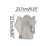 Horse and Bull Nordic Origami Abstract Resin Geometric Crafts Sculptures and Statues Gift