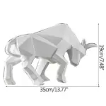 Horse and Bull Nordic Origami Abstract Resin Geometric Crafts Sculptures and Statues Gift